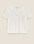 Lace Detail Regular Fit T-Shirt