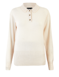 Knitted Wool Rich Polo Shirt with Cashmere