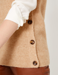 Wool Blend Sleeveless Jumper