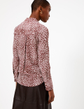 Pure Silk Printed Relaxed Fit Shirt