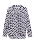 Geometric Collared Long Sleeve Shirt