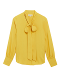 Tie Neck Long Sleeve Blouse