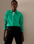 Pure Irish Linen Collared Relaxed Shirt