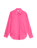 Pure Irish Linen Collared Relaxed Shirt