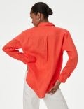 Pure Irish Linen Collared Relaxed Shirt