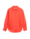 Pure Irish Linen Collared Relaxed Shirt