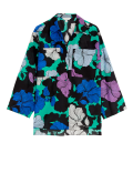 Silk Blend Floral Relaxed Shirt