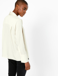 Satin Scarf Neckline Blouse