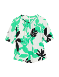 Printed Round Neck Blouse