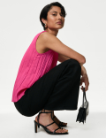 Plisse Vest Top