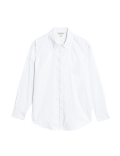 Pure Cotton Collared Relaxed Shirt