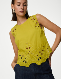 Pure Cotton Embroidered Top