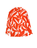 Cupro Rich Printed Collared Shirt