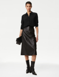 Cupro Rich Collared Shirt