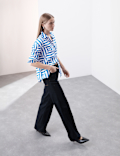 Geometric Collared Shirt