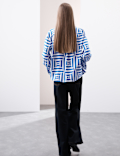 Geometric Collared Shirt