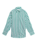 Pure Cotton Striped Collared Relaxed Shirt