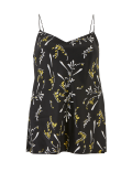 Pure Silk Floral Print V-Neck Camisole Top