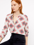 Printed Crepe Shirt