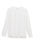 Zip Detail Long Sleeve Blouse