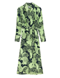 Cupro Rich Floral Midaxi Shirt Dress