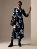 Floral Midaxi Shirt Dress