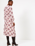 Geometric Print Relaxed Midi Dress