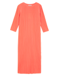 Jersey Plisse Midaxi Column Dress