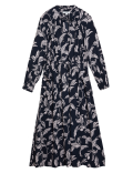 Floral Belted Maxi Waisted Dress