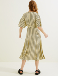 Geometric Midi Kimono Dress