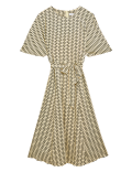 Geometric Midi Kimono Dress