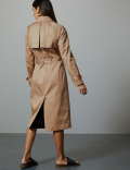 Pure Cotton Double Breasted Trench Coat
