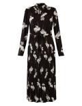 Floral Print Waisted Midi Dress