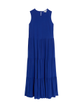 Cupro Rich Tiered Midaxi Dress