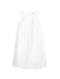Pure Cotton Embellished Mini Shift Dress