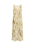 Animal Print Button Front Maxi Dress