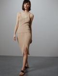 Linen Blend Textured Knitted Top