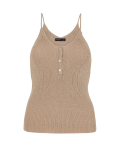 Linen Blend Textured Knitted Top