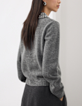 Embellished Polo Jumper with Wool