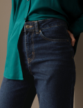 High Waisted Straight Leg Jeans