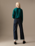 High Waisted Straight Leg Jeans