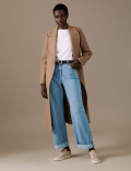 High Waisted Straight Leg Jeans