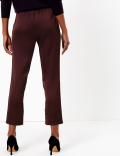 Satin Tapered Leg Ankle Grazer Joggers
