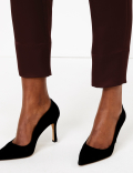 Satin Tapered Leg Ankle Grazer Joggers