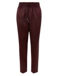 Satin Tapered Leg Ankle Grazer Joggers