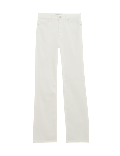Lyocell Blend High Waisted Flared Jeans