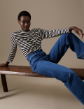 Luxury High Waisted Wide Leg Jeans
