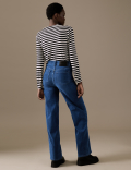 Luxury High Waisted Wide Leg Jeans
