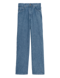 Pure Tencel™ High Waisted Wide Leg Jeans