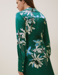 Floral V-Neck Midaxi Wrap Dress